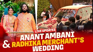 Anant Ambani amp Radhika Merchant’s Wedding LIVE  Mumbai LIVE  Celebration  Ambani Family Antilia [upl. by Edlin]