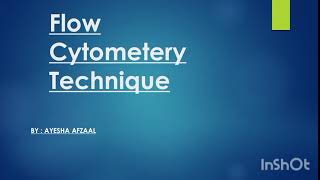 FLOW CYTOMETERY TECHNIQUE  URDU  HINDI  by Ayesha Afzaal [upl. by Analli]