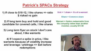 SPACs Shares vs Warrants vs Units  Should you buy shares or warrants Here are my strategies [upl. by Llerdna195]