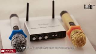 Excelvan K28 Dual Channel Transmitter Microphone  Gearbestcom [upl. by Idolah]