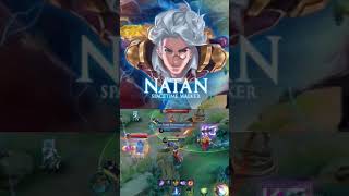 Moment Kill Natan Mobile Legends natangameplay mobagames [upl. by Nahtad]