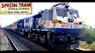 Chennai to Pune by 2164 Superfast  Piggyback Electric amp Loco Failure  Madness after a Terrific Run [upl. by Oicelem399]