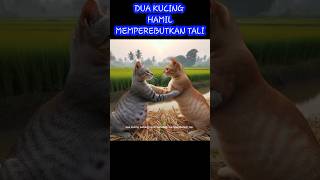 Dua kucing hamil berebut tali ceritakucing catlover tentangkucing cutecat [upl. by Piggy310]