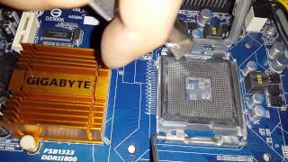 Gigabyte GA G31M ES2L Model Anakarta XEON E5450 Cpu Takmak [upl. by Hairakcaz167]