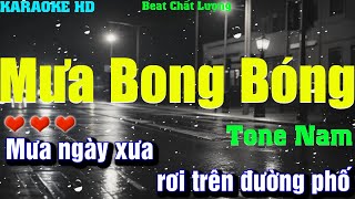 Karaoke Mưa Bong Bóng Bossonoval Tone Nam l Beat phối mới Âm thanh chất lượng caocực haydễ hát [upl. by Zelda580]