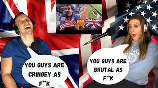 British Husband Explains to American Wife  American vs English Football Chants REACTION [upl. by Bunny620]