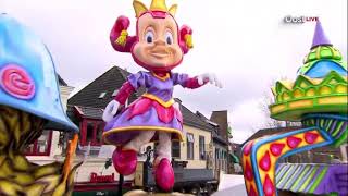 Gigantische Eftelingwagens bij carnavalsoptocht 2023 in Oldenzaal RTV Oost [upl. by Aitsirk]