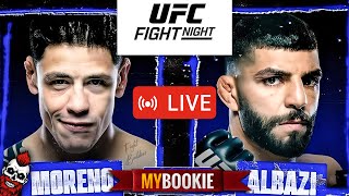 🔴 UFC EDMONTON BRANDON MORENO x AMIR ALBAZI  NAMAJUNAS x BLANCHFIELD  LIVE STREAM [upl. by Oirevas269]