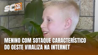 O sotaque do Oeste Catarinense conquista a internet com menino de Palmitos [upl. by Packer170]