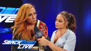 Becky Lynch will compete twice at WWE Money in the Bank SmackDown LIVE April 23 2019 [upl. by Coniah426]