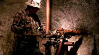 IngersollRand pneumatic powered drill demonstration [upl. by Steere]