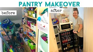 PANTRY  FOOD STORAGE MAKE OVER  Declutter amp Organise  Moving House  New Build [upl. by Bluh908]