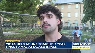 Vigils held at UNC 1 year since Hamas attacked Israel [upl. by Adias998]