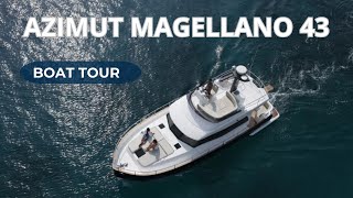 🇮🇹 BOAT TOUR  AZIMUT MAGELLANO 43 2016  ITALY [upl. by Swarts]