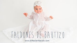 Faldones de Bautizo Para Bebes Vestidos Bautismo para bebé niño o niña [upl. by Torto611]