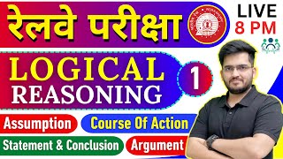 RAILWAY EXAM 2024 LOGICAL REASONING BY DEEPAK SIR  DAY01  ntpc alp JE rrbgroupd rrbntpc rrb [upl. by Canada]