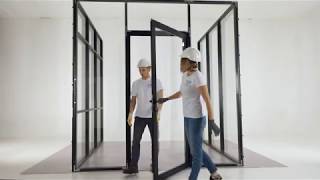 Installation Glass Partition System CGP [upl. by Nahoj]