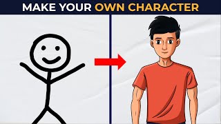 How to make your own Character for Animation on Mobile  Hindi Pt2 [upl. by Elletsyrk]