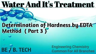 Procedure amp calculation of EDTA method I EDTA method I Complexometry [upl. by Auroora]