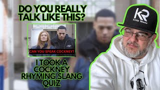 COCKNEY RHYMING SLANG  REACTION cockneyaccent cockneyrhymingslang reaction britishslang [upl. by Amerak842]