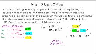 AQA Alevel Chemistry  Equilibria Year 13  Kp [upl. by Nosnej]