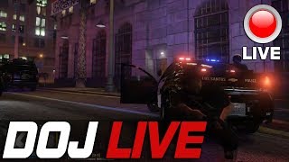 Dept of Justice Cops Role Play Live  Attempted Bank Robbery [upl. by Atiuqehs]