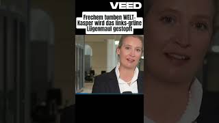 Alice Weidel rasiert WELTKasper aliceweidel afd [upl. by Timothee]