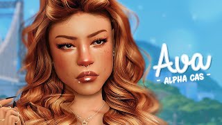 Making a Sim with Alpha CC  cc list  The Sims 4 Create a Sim [upl. by Draneb]