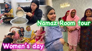 Our 2 in 1 Room Tour  NAMAZ Room Ready ho Gaya ❤️  women’s day celebration  vlog [upl. by Ailaza274]