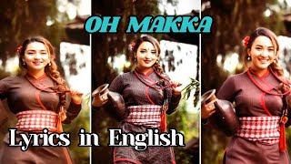 Oh MAKKA NepaliNewari Song with Lyrics ohmakka barshakarmacharya newarisong [upl. by Macmahon485]