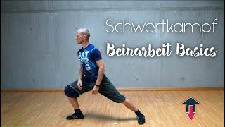 Schwertkampf Beinarbeit Basics with subtitles [upl. by Asoral696]