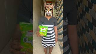 Mummy chips kha kar billi ban gayi😄trending shortsvideo ￼ [upl. by Htaeh]