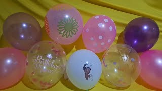 FUN PRINCESS TIANA BIRTHDAY BALLOONS POP [upl. by Enneibaf]