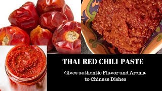 Thai Red Chili Paste  Gives restaurant style aroma in Chinese Dishes 18th Episode [upl. by Prowel432]