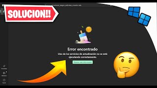 SOLUCIÓN  Error quotUno de los servicios de actualización no se está ejecutando correctamentequot [upl. by Nivlek]