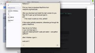 Installing OpenCV with Python in Mac OS X [upl. by Novy910]