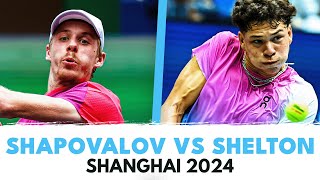 Ben Shelton vs Denis Shapovalov Highlights  Shanghai 2024 [upl. by Pas]