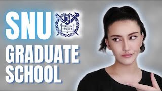 SNU GRADUATE ADMISSIONS  Seoul National University 서울대학교 [upl. by Barger]