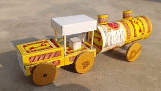 How To Make Matchbox Water Tank Tractor  Tractor Kaise Banate Hain  How To Make Matchbox Tractor [upl. by Anitnerolf]