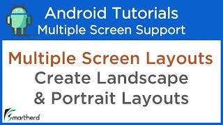 Create Portrait and Landscape Layouts Android Multiple Screen Support Tutorials 22 [upl. by Joshua]