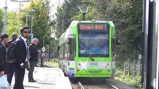 London Tramlink CR4000 2553 arriving into Elmers End [upl. by Lot]