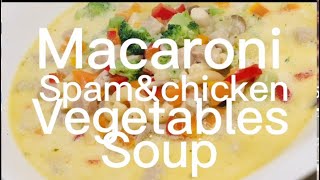 Macaroni spam soup [upl. by Stephani]