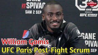 William Gomis PostFight Scrum  UFC Paris [upl. by Spracklen]