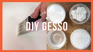 DIY Homemade Gesso  4 Simple Ingredients for ArtistQuality Primed Canvases [upl. by Allak]