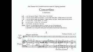 Concertino in G Op11 piano accompaniment  Küchler [upl. by Esau]