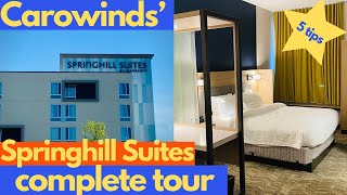 Carowinds’ Springhill Suites Full Hotel Tour 5 Tips  Charlotte NC [upl. by Raseac]