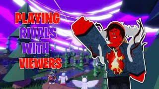 🔴 ROBLOX LIVE RIVALS WITH VIEWERS [upl. by Ashton]