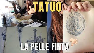 TATUAGGI su PELLE FINTA  come sono venuti [upl. by Nerag816]