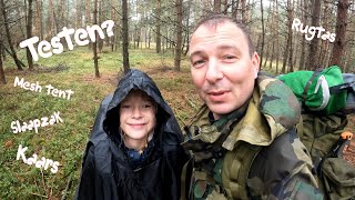 Wildkamperen en spullen testen voor nieuwe vlogs Preppen en survival Nederland bushcraft en outdoor [upl. by Snow609]