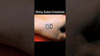 Simple Tattoo Design Using Eye Liner By Shiny Suba Creations tattoo tattooartist eyeliner art [upl. by Enelyam]